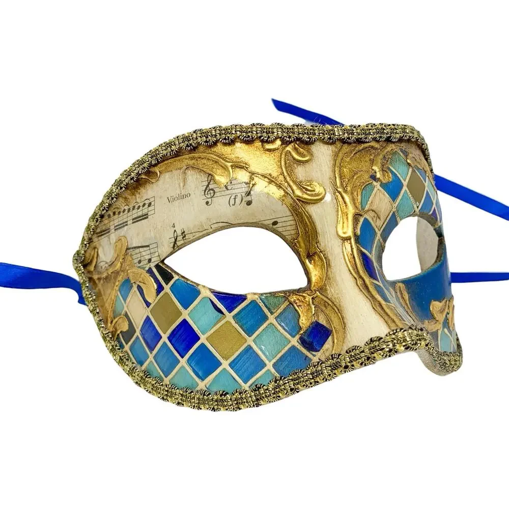 Bertolini Venice Venetian Masquerade Masks Set of 2 Handmade Italy